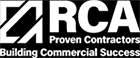 Retail Contractors Association logo - white